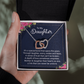 Interlocking Hearts Necklace :To My Daughter It's A Special Bond