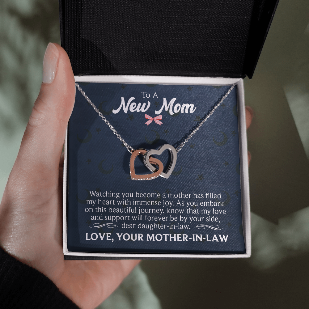 Interlocking Hearts Necklace : To A New Mom Love Your Mother -In- Law