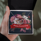 Interlocking Hearts Necklace:Happy Anniversary