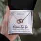 Interlocking Hearts Necklace : Mom To Be I Am So Happy For You