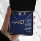 Interlocking Hearts Necklace : To My Daughter You Are Capable