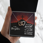 Interlocking Hearts Necklace : To My Daughter Be Strong