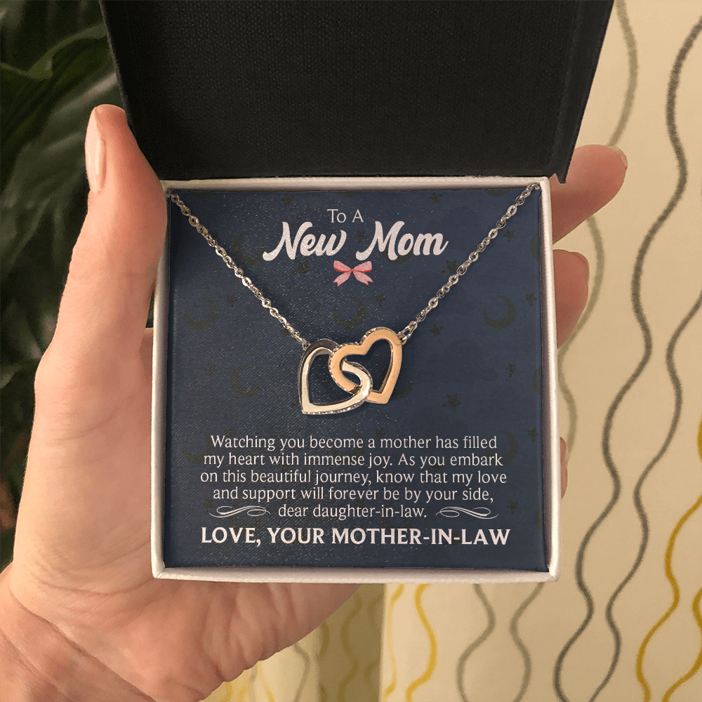 Interlocking Hearts Necklace : To A New Mom Love Your Mother -In- Law