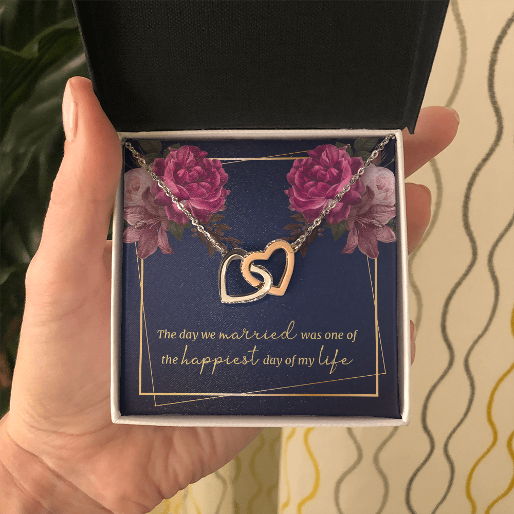 Interlocking Hearts Necklace: The Day We Married