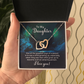 Interlocking Hearts Necklace : To My Daughter I Love You