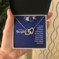 Interlocking Hearts Necklace : To My Daughter You Are Capable