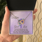 Interlocking Hearts Necklace : To MY Daughter May Jesus Bless You