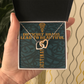 Interlocking Hearts Necklace :Difficult Roads Leads To Beautiful Destinations