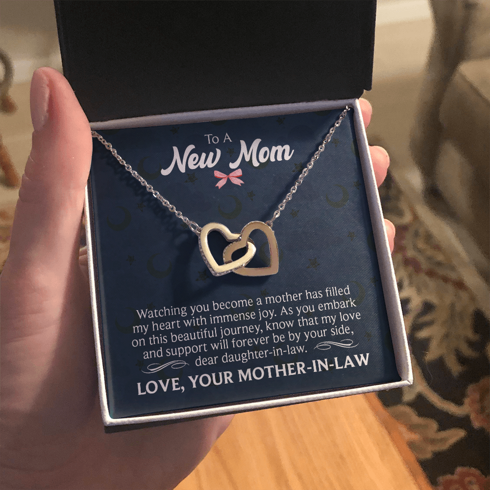 Interlocking Hearts Necklace : To A New Mom Love Your Mother -In- Law