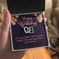 Interlocking Hearts Necklace : Happy Birthday My Special Wish