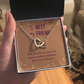 Interlocking Hearts Necklace :To Best My Friend