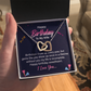 Interlocking Hearts Necklace :Happy Birthday To My Wife I Love You