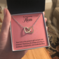 Interlocking Hearts Necklace : To Our Loving Mom