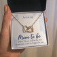 Interlocking Hearts Necklace : Mom To Be I Am So Happy For You