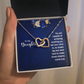 Interlocking Hearts Necklace : To My Daughter You Are Capable