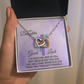 Interlocking Hearts Necklace : To MY Daughter May Jesus Bless You