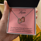 Interlocking Hearts Necklace : To Our Loving Mom
