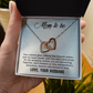 Interlocking Hearts Necklace : Mom To Be Love , Your Husband