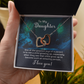 Interlocking Hearts Necklace : To My Daughter I Love You