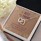 Interlocking Hearts Necklace :To Best My Friend