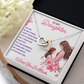 Interlocking Hearts Necklace: To My Daughter I Love You So Much