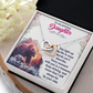 Interlocking Hearts Necklace:To My Precious Daughter With All My Love Dad