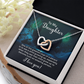 Interlocking Hearts Necklace : To My Daughter I Love You