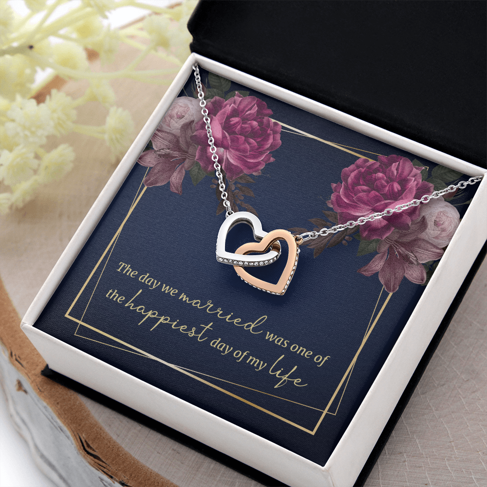 Interlocking Hearts Necklace: The Day We Married