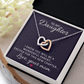 Interlocking Hearts Necklace : To My Daughter Love Your Mom