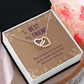 Interlocking Hearts Necklace :To Best My Friend
