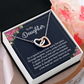 Interlocking Hearts Necklace :To My Daughter It's A Special Bond