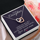 Interlocking Hearts Necklace : To My Daughter Love Your Mom