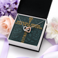 Interlocking Hearts Necklace :Difficult Roads Leads To Beautiful Destinations