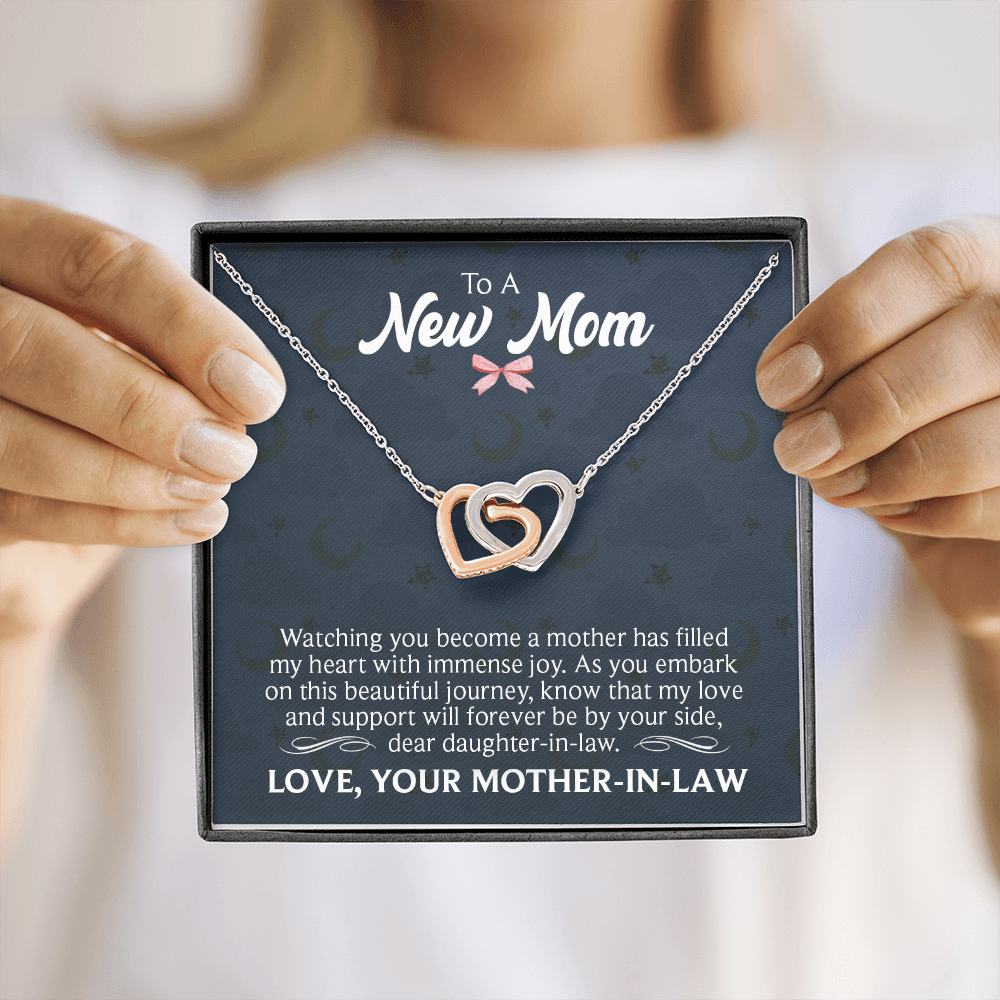 Interlocking Hearts Necklace : To A New Mom Love Your Mother -In- Law