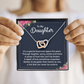 Interlocking Hearts Necklace :To My Daughter It's A Special Bond
