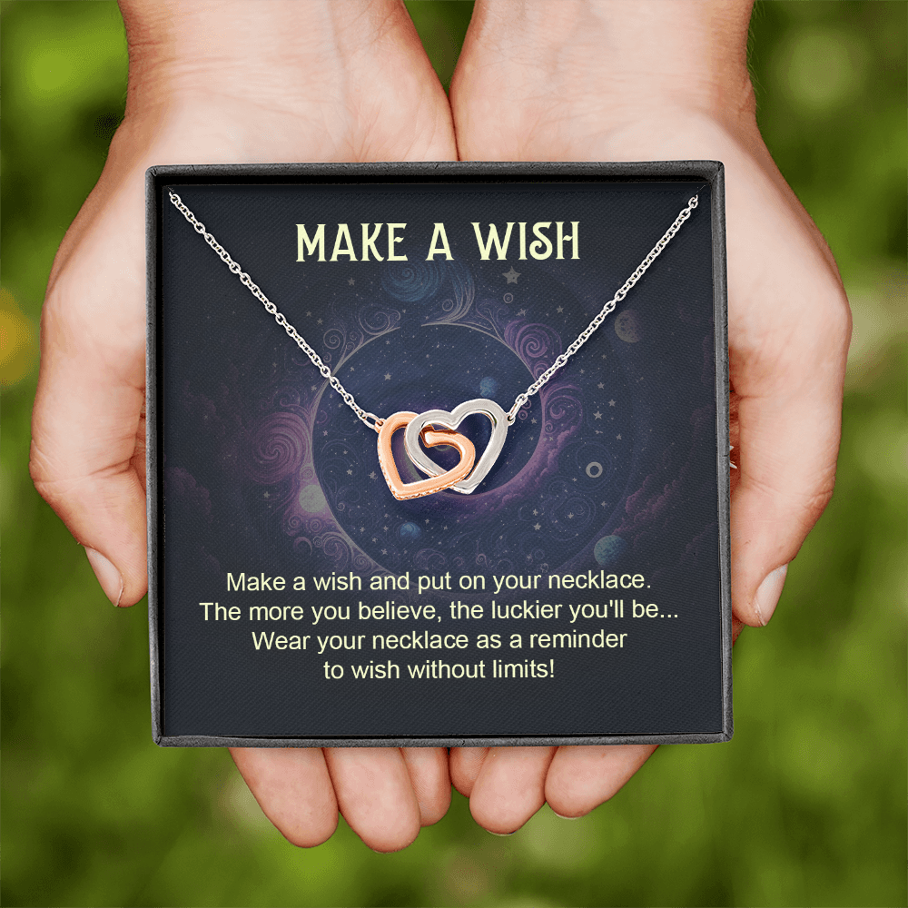 Interlocking Hearts Necklace: Make A Wish