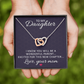 Interlocking Hearts Necklace : To My Daughter Love Your Mom