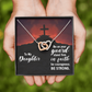 Interlocking Hearts Necklace : To My Daughter Be Strong