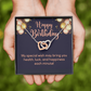 Interlocking Hearts Necklace : Happy Birthday My Special Wish
