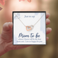 Interlocking Hearts Necklace : Mom To Be I Am So Happy For You