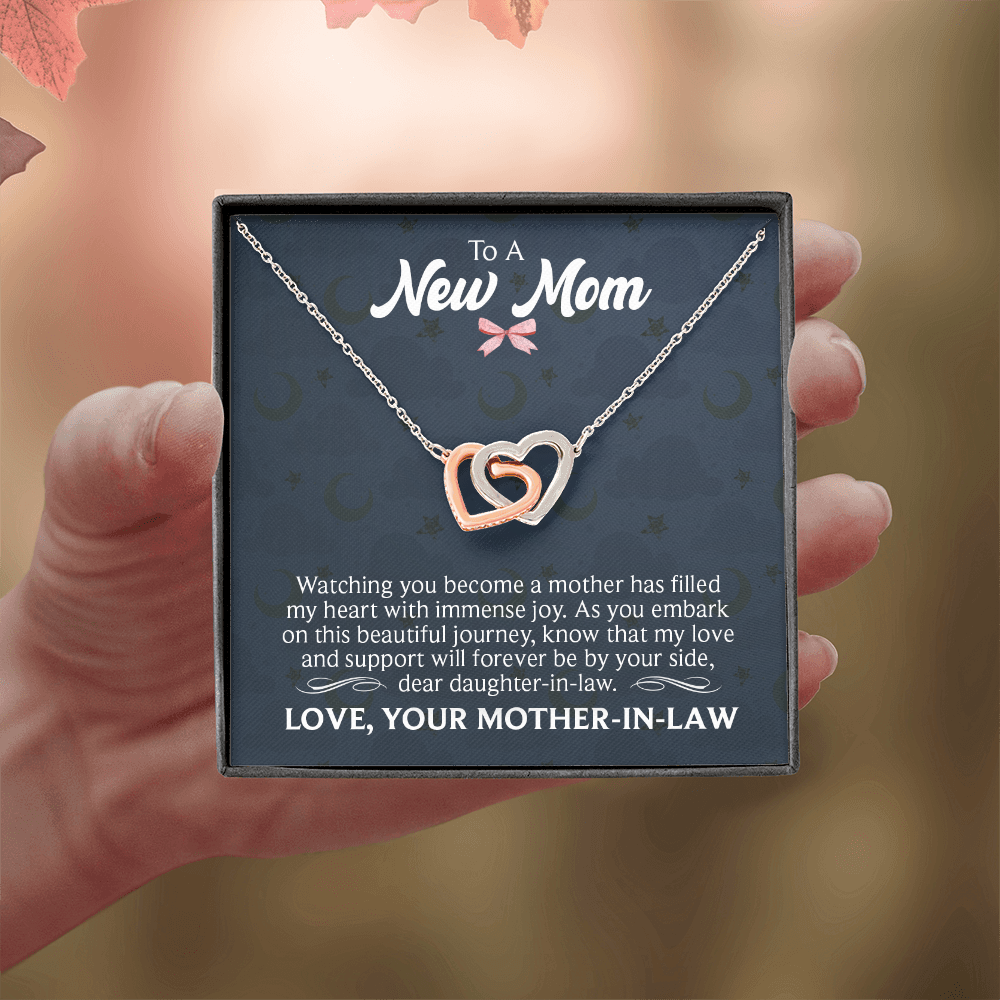 Interlocking Hearts Necklace : To A New Mom Love Your Mother -In- Law