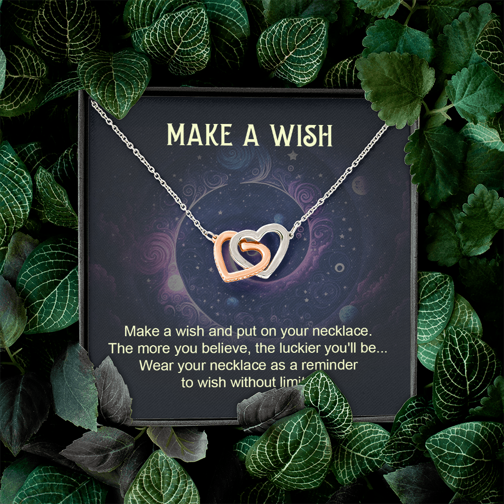 Interlocking Hearts Necklace: Make A Wish