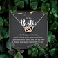 Interlocking Hearts Necklace : To My Bestie Like Happy Memories