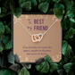 Interlocking Hearts Necklace :To Best My Friend
