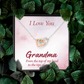 Interlocking Hearts Necklace :I Love You Grandma