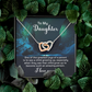 Interlocking Hearts Necklace : To My Daughter I Love You