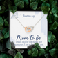 Interlocking Hearts Necklace : Mom To Be I Am So Happy For You