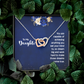 Interlocking Hearts Necklace : To My Daughter You Are Capable