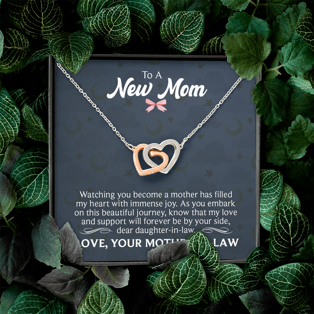 Interlocking Hearts Necklace : To A New Mom Love Your Mother -In- Law