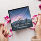 Interlocking Hearts Necklace : Faith Can Move Mountains